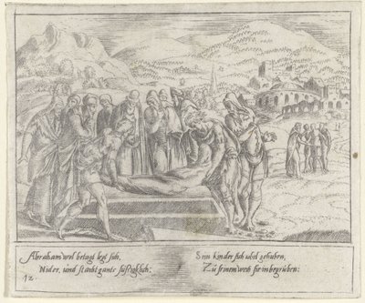 Begravelse av Abraham The Life of Abraham (serietittel) av Cornelis Bos