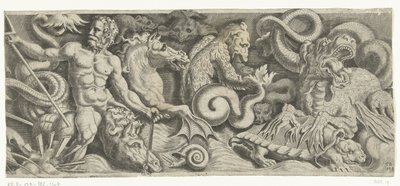Frisisk med Neptuns triumf, høyre plate av Cornelis Bos