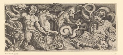 Fris med Neptuns triumf, høyre plate av Cornelis Bos