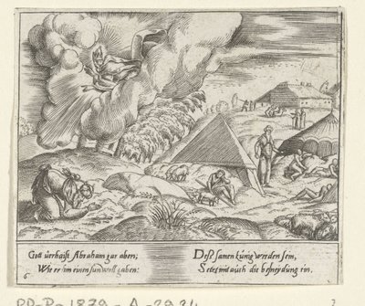 Gud lover Abraham en sønn The Life of Abraham (serietittel) av Cornelis Bos
