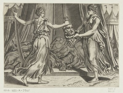 Judith med hodet til Holofernes av Cornelis Bos