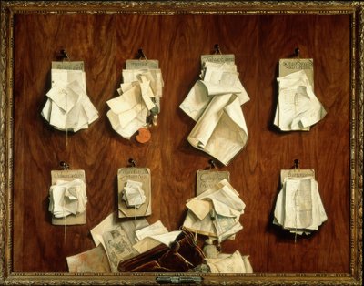 Quodlibet med dokumenter fra statskassen til Amsterdam by av Cornelis Brizé