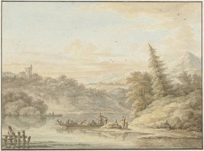 Elvelandskap av Cornelis Buys