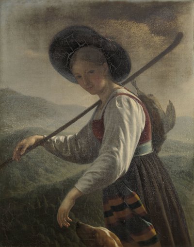 Sveitsisk bondekvinne av Cornelis Cels