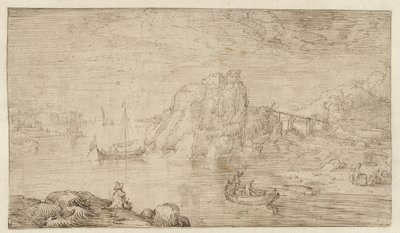 elveutsikt av Cornelis Claesz van Wieringen (attributed to)