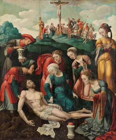 Kristi klagesang, ca. 1530–1540 (olje på panel) av Cornelis Cornelisz (fl.1519-46) Buys