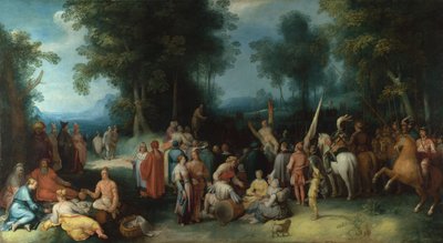 Forkynnelsen av døperen Johannes, 1602 av Cornelis Cornelisz. Haarlem van