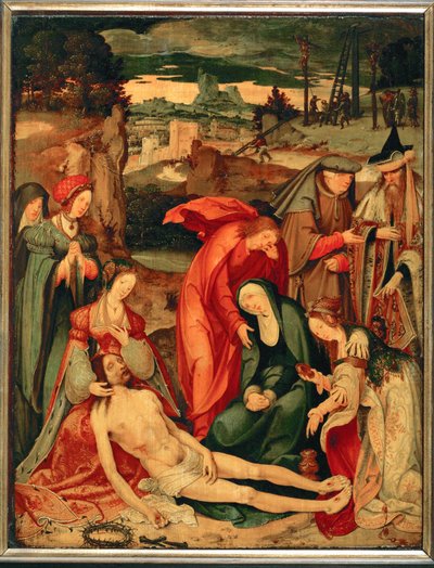 Beklagelse (maleri på eik) av Cornelis Cornelisz. van Haarlem