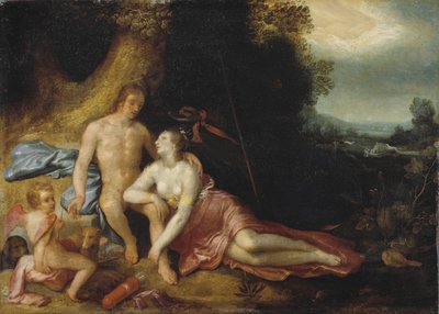 Venus og Adonis, 1603 av Cornelis Cornelisz van Haarlem