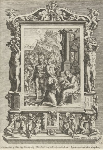 Tilbedelse av kongene av Cornelis Cort