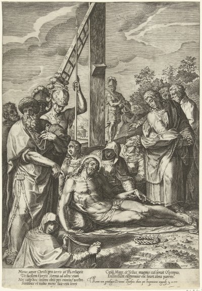 Klagesang over Kristus under korset av Cornelis Cort