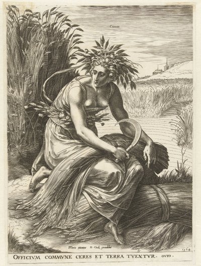 Ceres Gudinner og nymfer (serietittel) av Cornelis Cort