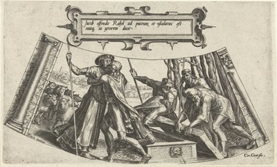 Møtet mellom Jakob og Rakel ved brønnen The History of Jacob (serietittel) av Cornelis Cort