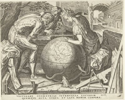 Geometri (geometri) The Seven Liberal Arts (Artes Liberales) (serietittel) av Cornelis Cort