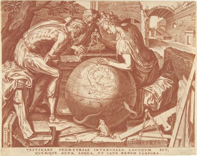 Geometri (geometri) The Seven Liberal Arts (serietittel) av Cornelis Cort