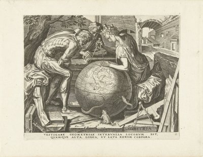 Geometri (geometri) The Seven Liberal Arts (serietittel) av Cornelis Cort