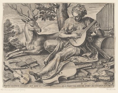 Høringen (Auditus) De fem sansene (serietittel) av Cornelis Cort