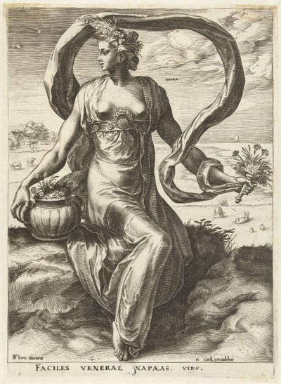 Napaea Gudinner og nymfer (serietittel) av Cornelis Cort