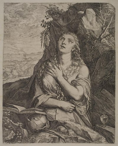 Den angrende St. Maria Magdalena av Cornelis Cort
