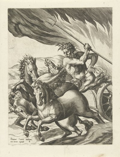Pluto forlater Proserpina i underverdenen The History of Pluto and Proserpina (serietittel) av Cornelis Cort