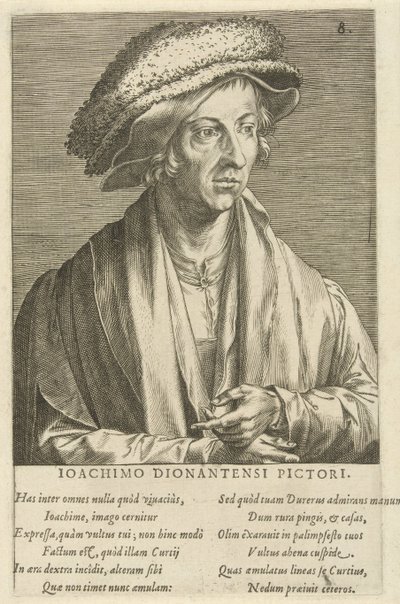 Portrett av maleren Joachim Patinier av Cornelis Cort