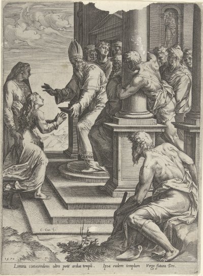 Presentasjon av Maria av Cornelis Cort
