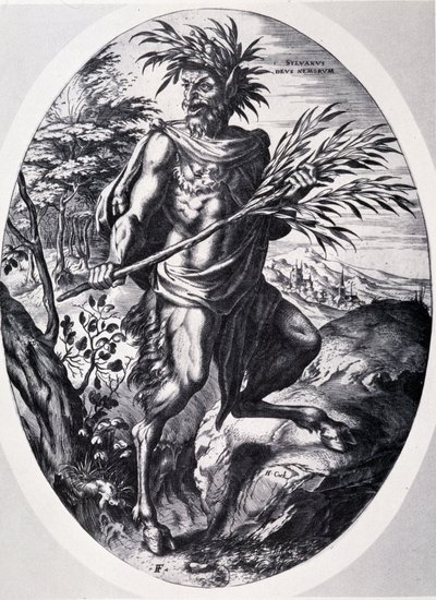 Sylvain, guden for skogene til Cornelis Cort av Cornelis Cort