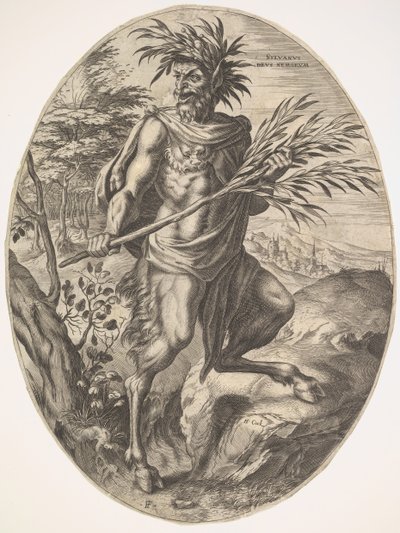 Sylvanus fra The Rural Gods, 1565. av Cornelis Cort