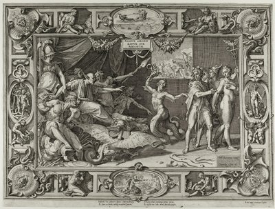 Calumny of Apelles av Cornelis Cort