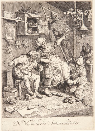 En skomaker av Cornelis Dusart