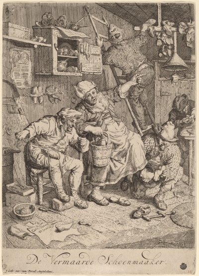 Den glade skomakeren av Cornelis Dusart