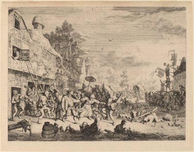 Landsbyfestival av Cornelis Dusart