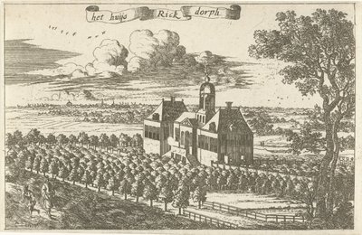 Landsted i Rijksdorp huset Rick Dorph (tittel på objekt) av Cornelis Elandts