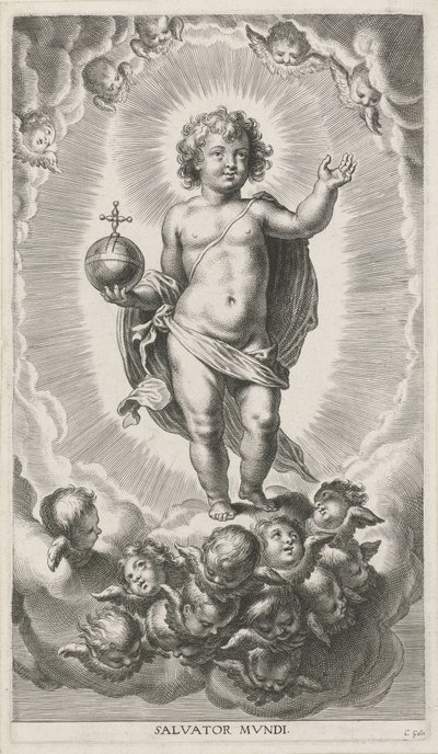 Kristusbarn med kule av Cornelis Galle (I)