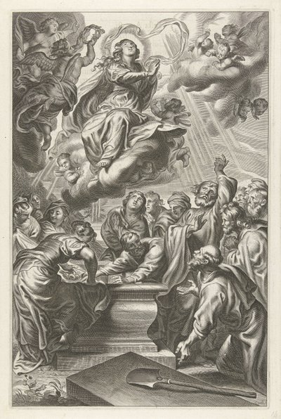 Marias antagelse av Cornelis Galle (II)