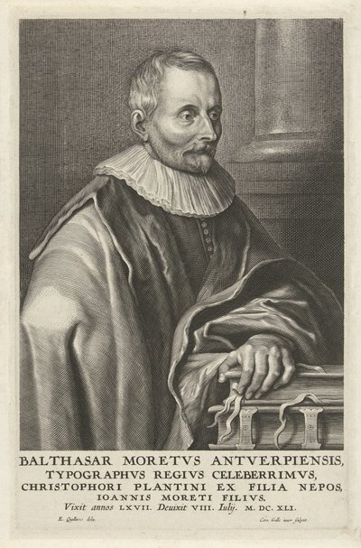 Portrett av Balthasar Moretus av Cornelis Galle (II)