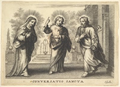 Hellig samtale. av Cornelis Galle I
