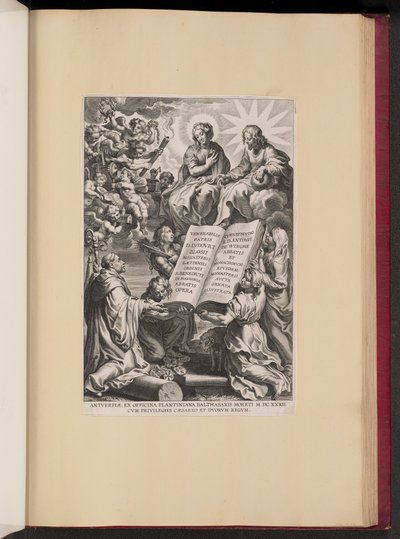 Tittelside for Louis Blosius, Opera av Cornelis Galle I after Sir Peter Paul Rubens