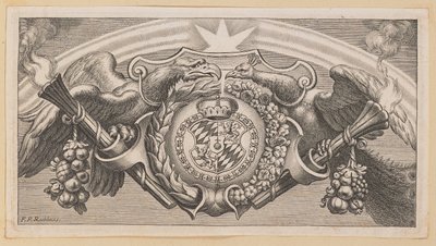 Vignette for tittelsiden til Balthasar Cordier, kjeden til de greske fedre i Saint John av Cornelis Galle I after Sir Peter Paul Rubens
