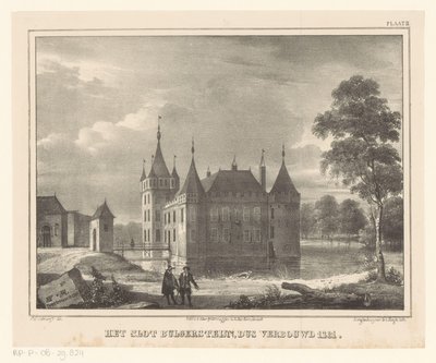 Slottet Bulgersteyn Slottet Bulgersteijn, så gjenoppbygd 1261 (tittel på objekt) av Cornelis Gerrit Verburgh