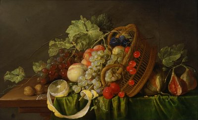 Stilleben med en kurv med frukt, ca 1654 av Cornelis de Heem