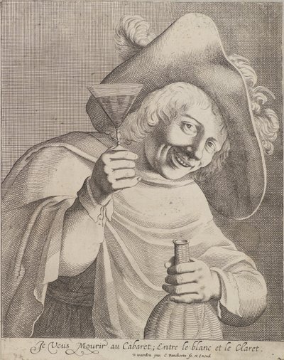 Mann med et glass av Cornelis I Danckerts