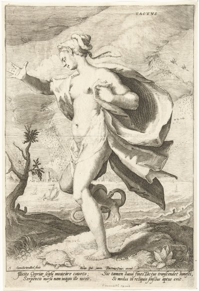 Tactvs (tittel på objekt) Fem sanser (serietittel) av Cornelis Jacobsz. Drebbel