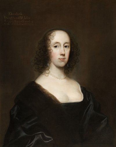 Portrett av Elizabeth Holte ingen konge, 1636. av Cornelis Janssens van Ceulen