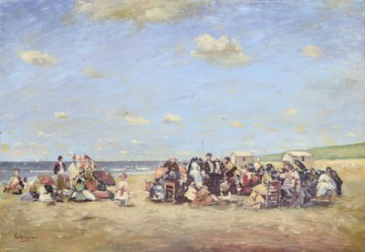 On the Beach (olje om bord) av Cornelis Koppenol
