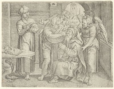 Healing of Tobit History of Tobias (serietittel) av Cornelis Massijs