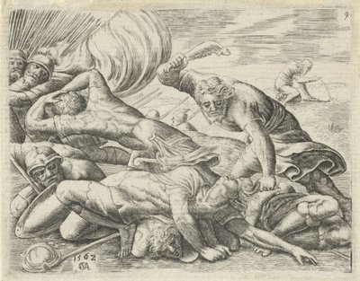 Samson beseirer filistrene med en eselkjeve History of Samson (serietittel) av Cornelis Massijs
