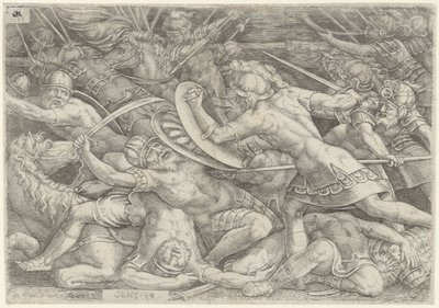 Slaget ved Abraham mot Kedorlaomer av Cornelis Massijs