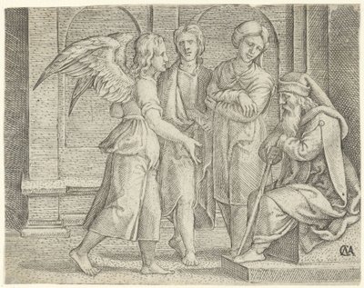 Tobias og engelen hos Tobit og Anna History of Tobias (serietittel) av Cornelis Massijs