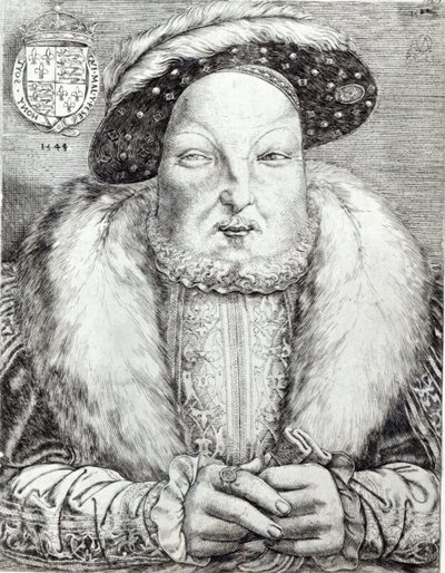 Portrett av Henry VIII, 1548 av Cornelis Massys
